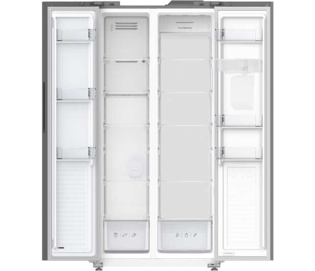 Lodówka Amica FY5079.3DFXBI Side by Side No Frost 176,3cm Srebrna Dystrybutor Wody Kostkarka Twistowa 430L - 1037001 - zdjęcie 2